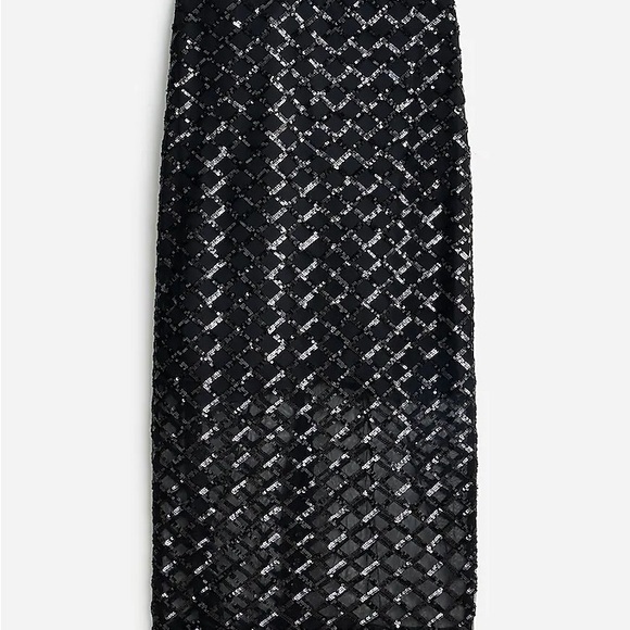J. Crew Dresses & Skirts - J. Crew Lattice Black Sequin Skirt